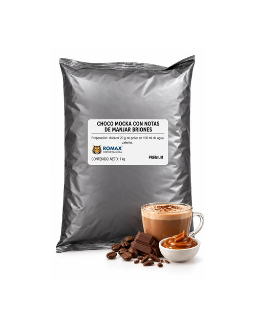 Choco Mocka con Notas de Manjar Briones 1 kg | Para Máquinas Vending y en Casa