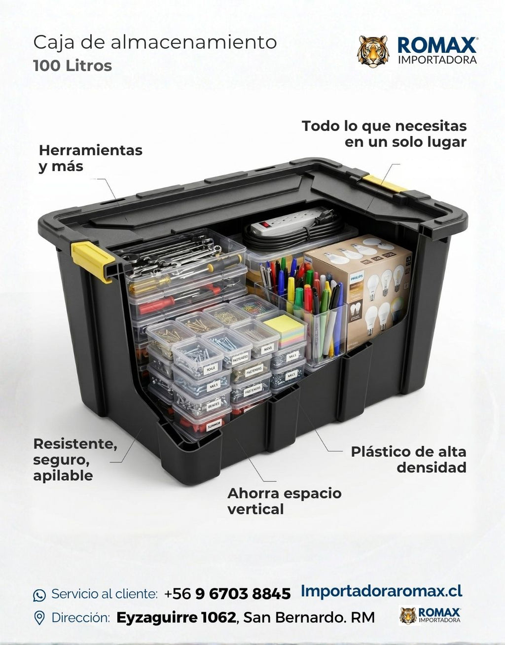 Caja de Almacenamiento 100 Litros