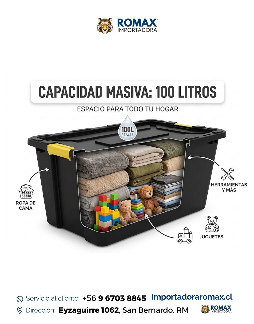 Caja de Almacenamiento 100 Litros