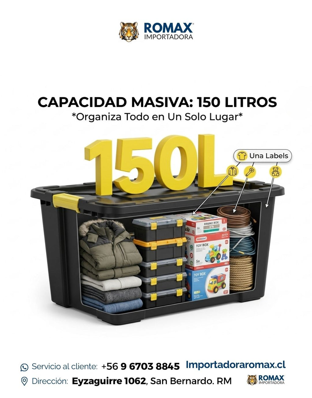 Caja de almacenamiento 150 Litros