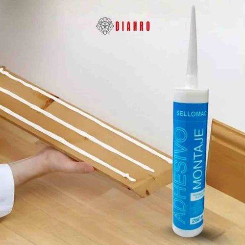 Adhesivo de Montaje Sellomac 280ml | Sin Clavos ni Taladro