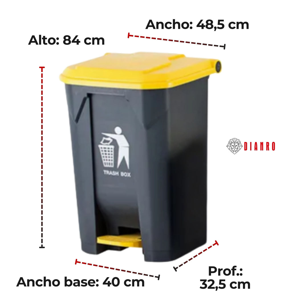 Basurero con pedal 80 Litros