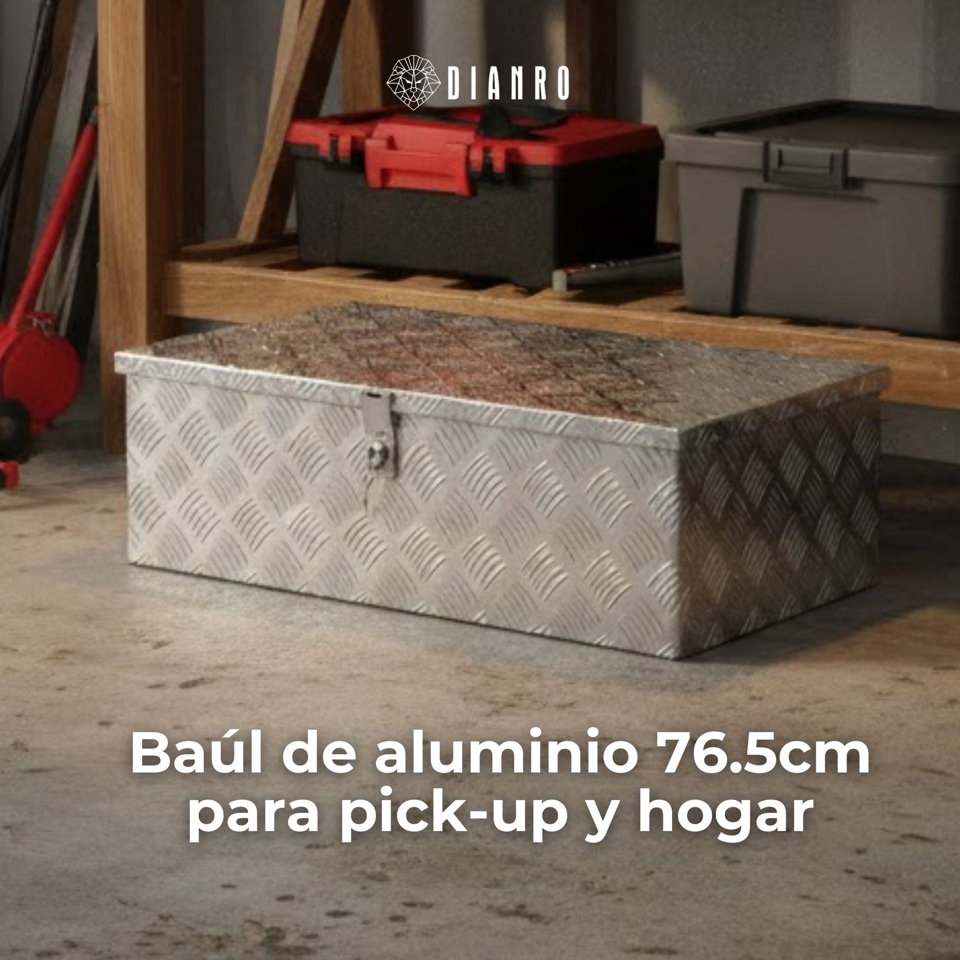 Baúl de aluminio para pick-up y hogar | 76.5 cm