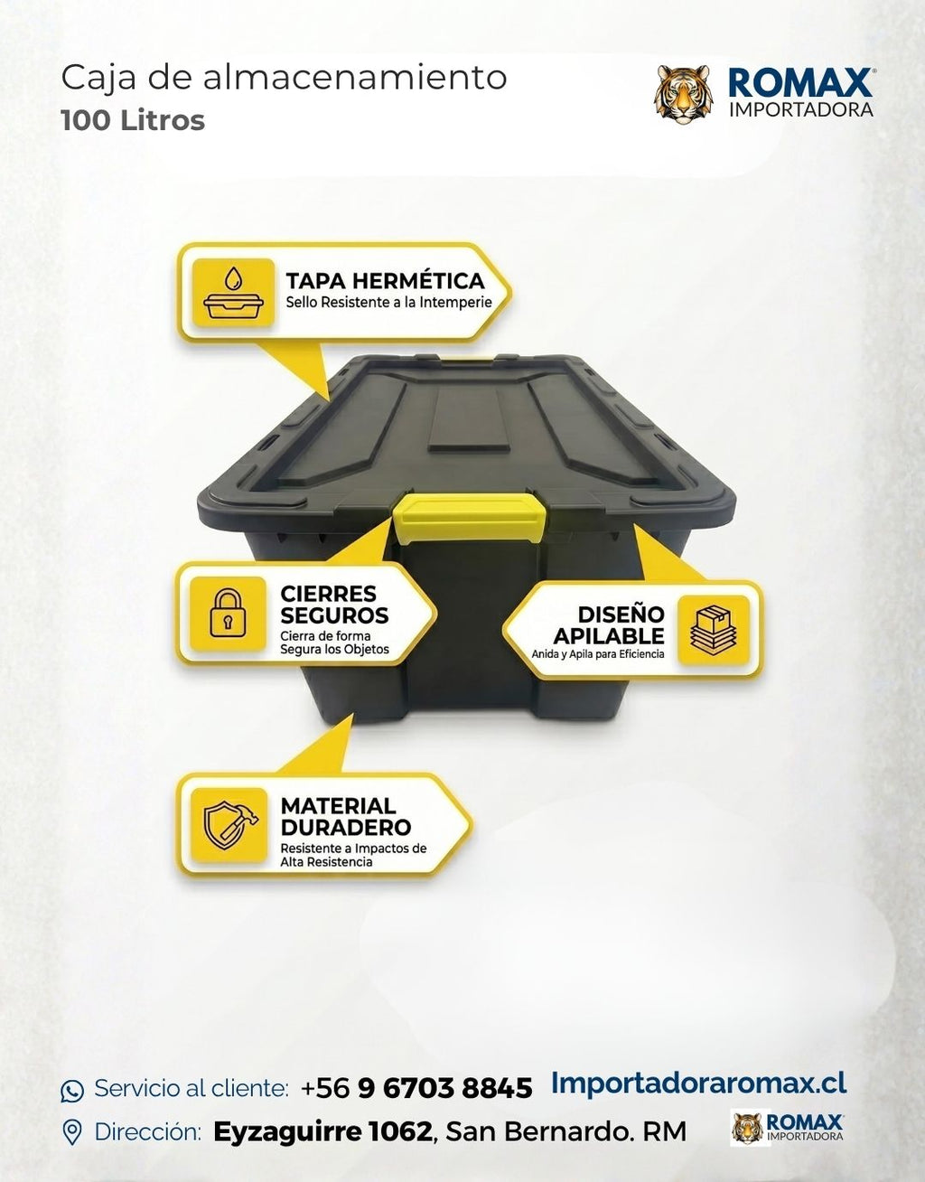 Caja de Almacenamiento 100 Litros
