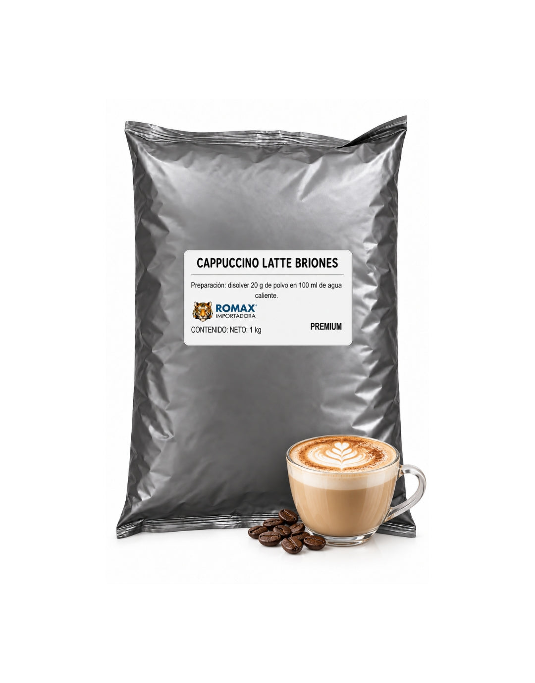 Cappuccino Latte Briones 1 kg | Para Máquinas Vending y en Casa