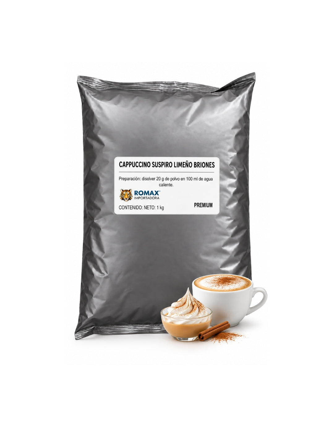 Cappuccino Suspiro Limeño Briones 1 kg | Para Máquinas Vending y en Casa