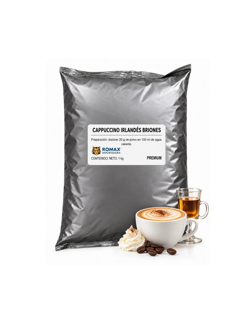 Cappuccino Irlandés Soluble Briones 1 kg | Taza y Vending