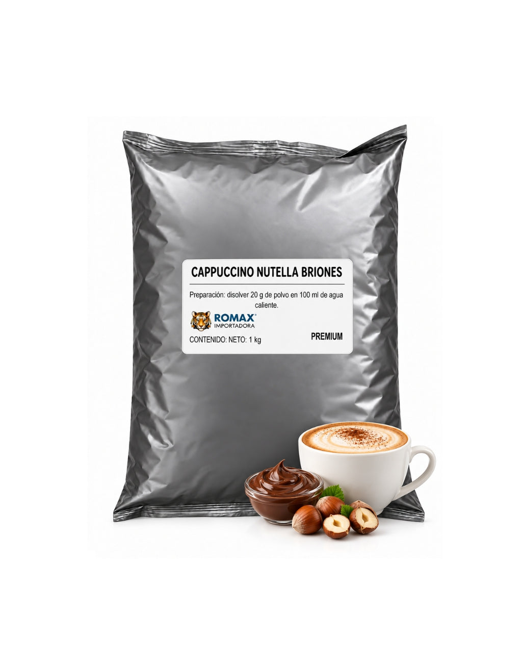 Cappuccino Nutella Briones 1 kg para máquinas vending | Importadora Romax