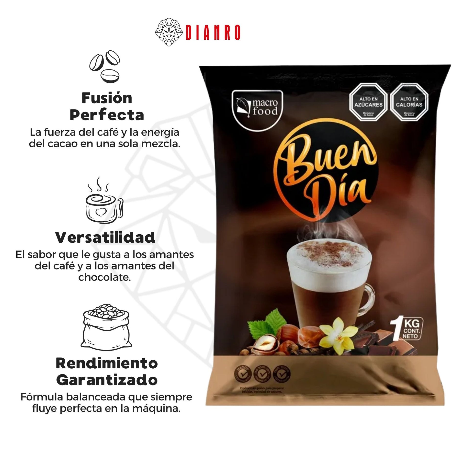 Capuccino Vainilla MacroFood 1kg