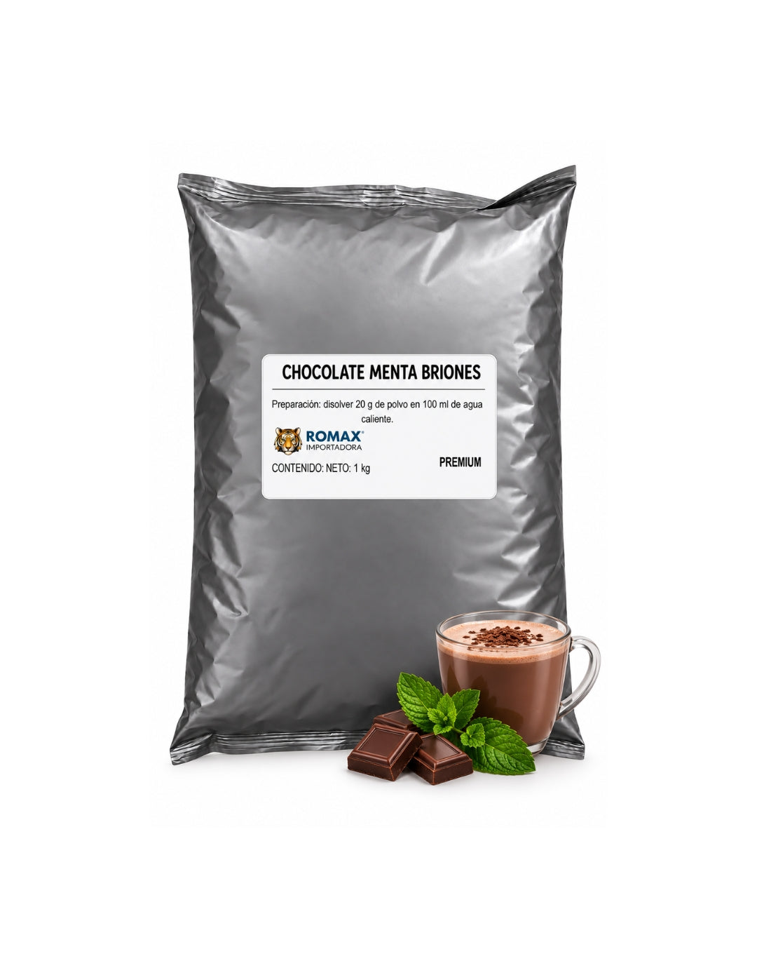 Chocolate Menta Briones 1 kg | Para Máquinas Vending y en Casa