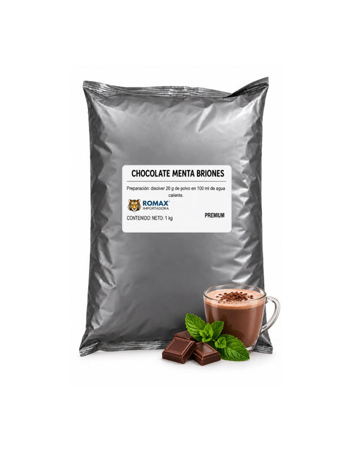 Chocolate Menta Soluble Briones 1 kg | Taza y Vending