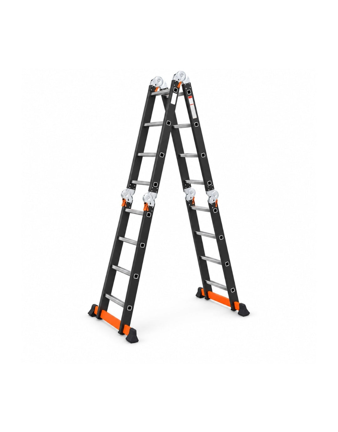 Escalera articulada 16 peldaños multiposición plegable – Romax Chile