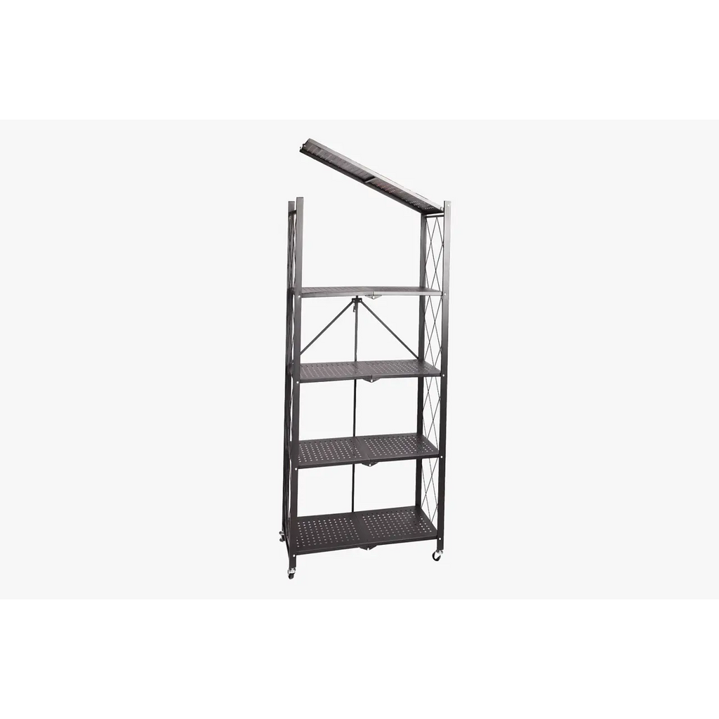 Estante Negro Plegable 162x72x34 cm | 5 niveles