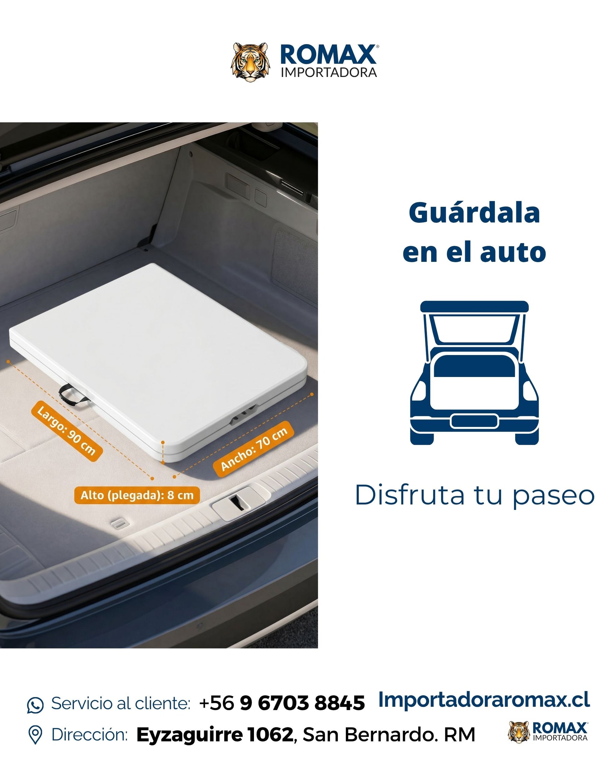 Mesa Plegable Blanca 180 cm – Portátil para Eventos y Camping