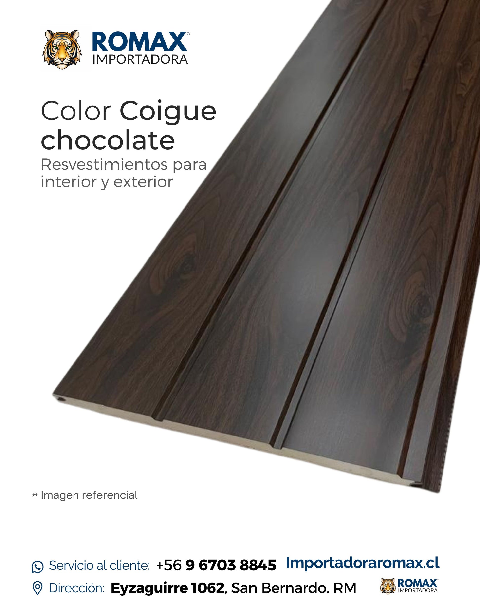 Metal Siding Coigue Chocolate