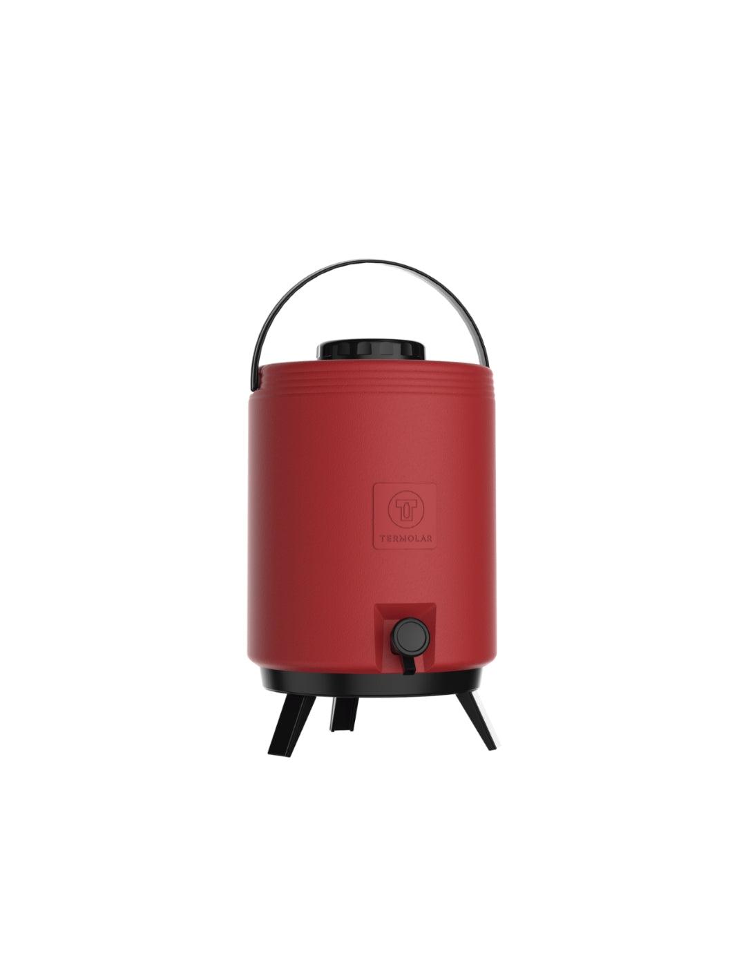 Termo Termolar Plástico 12 Litros Color Rojo Vista Frontal | Importadora Romax Chile