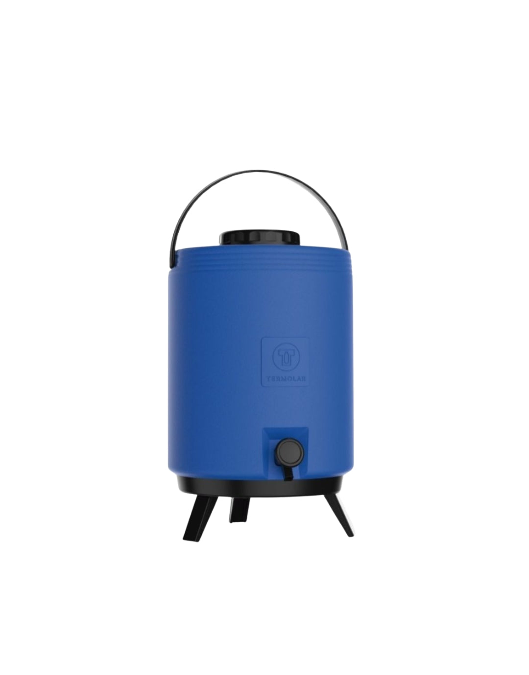 Termo Termolar Plástico 12 Litros Color Azul Vista Frontal | Importadora Romax Chile