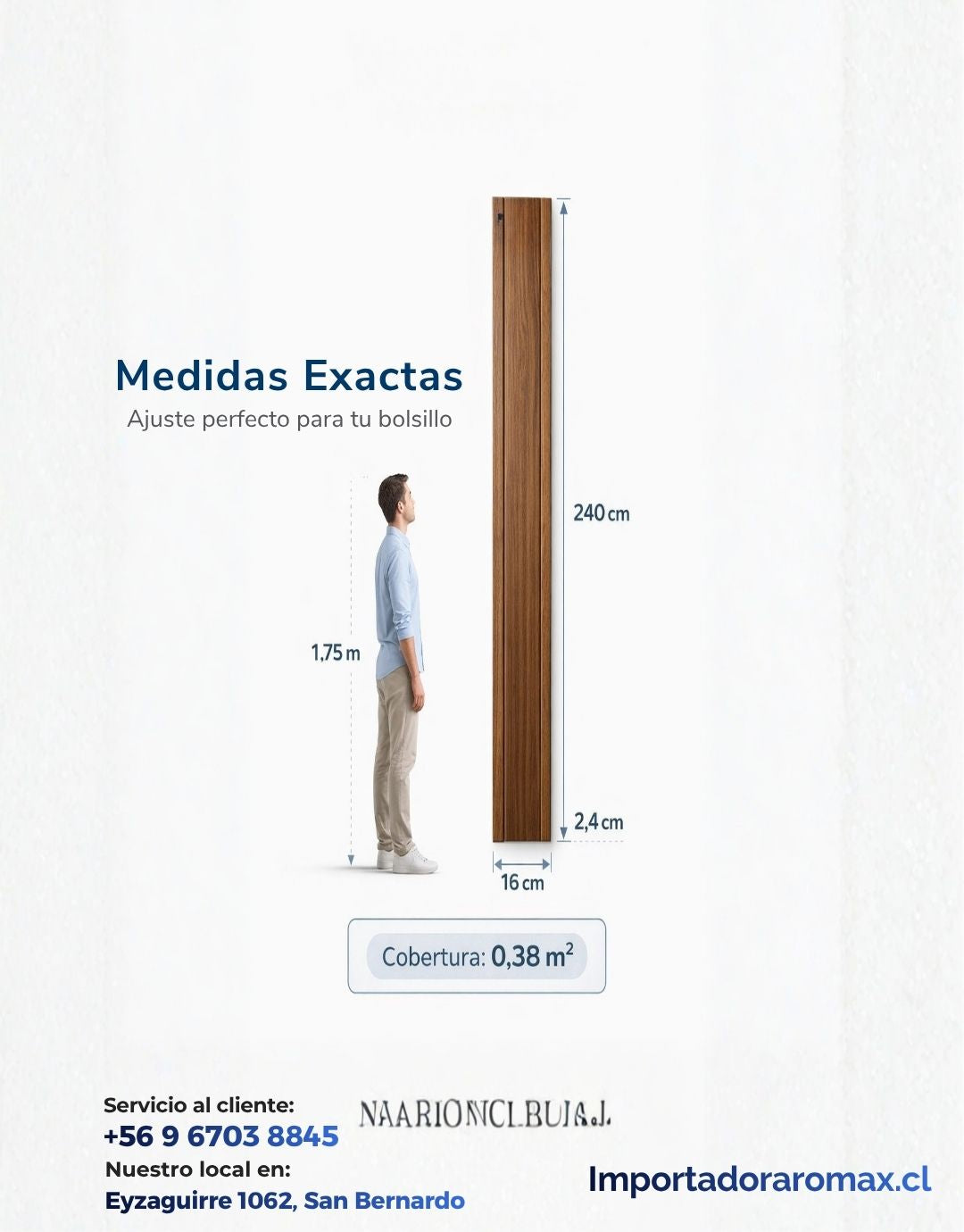 Panel decorativo de pared PVC | Color Café Claro