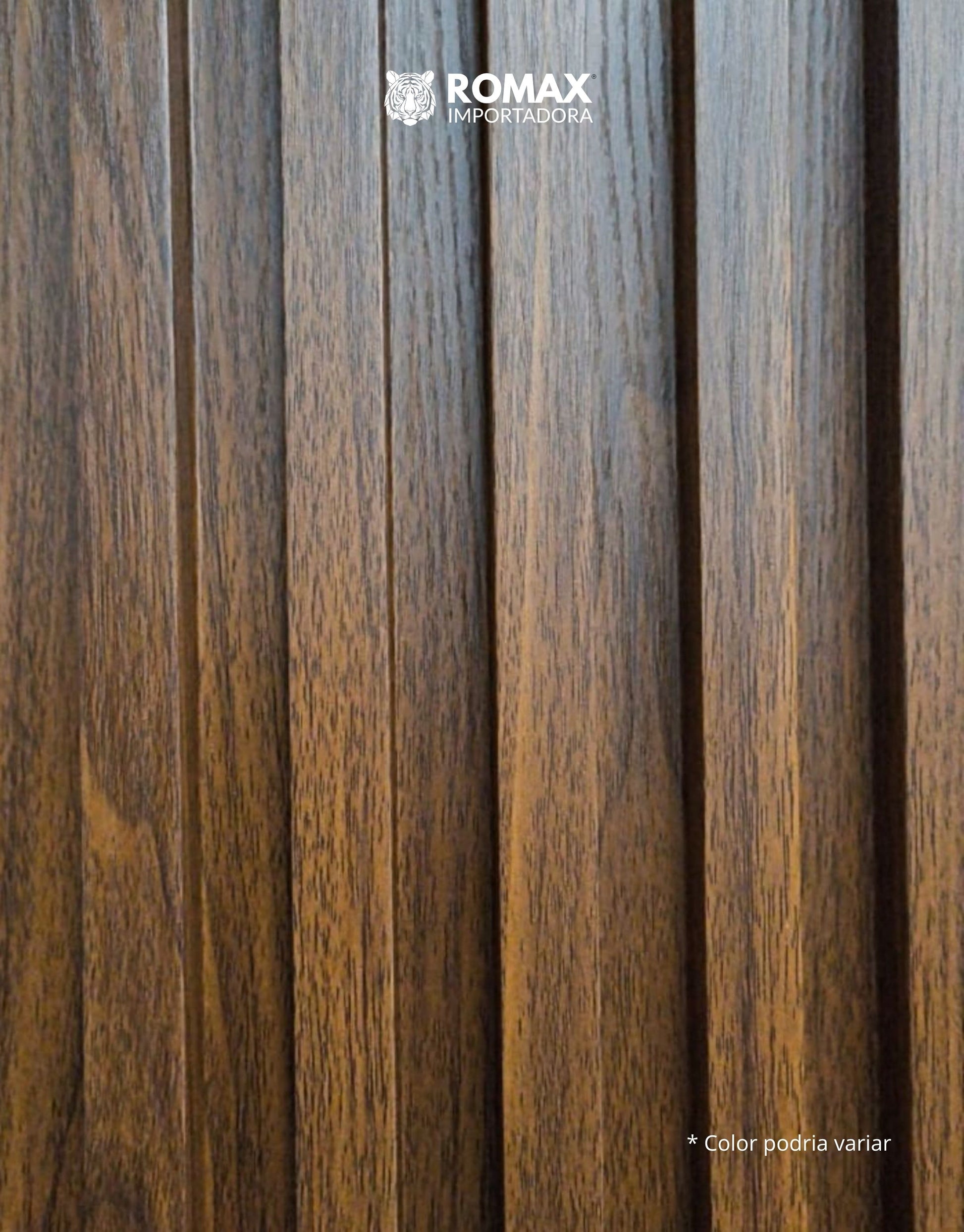 Panel decorativo de pared Color Cerezo oscuro