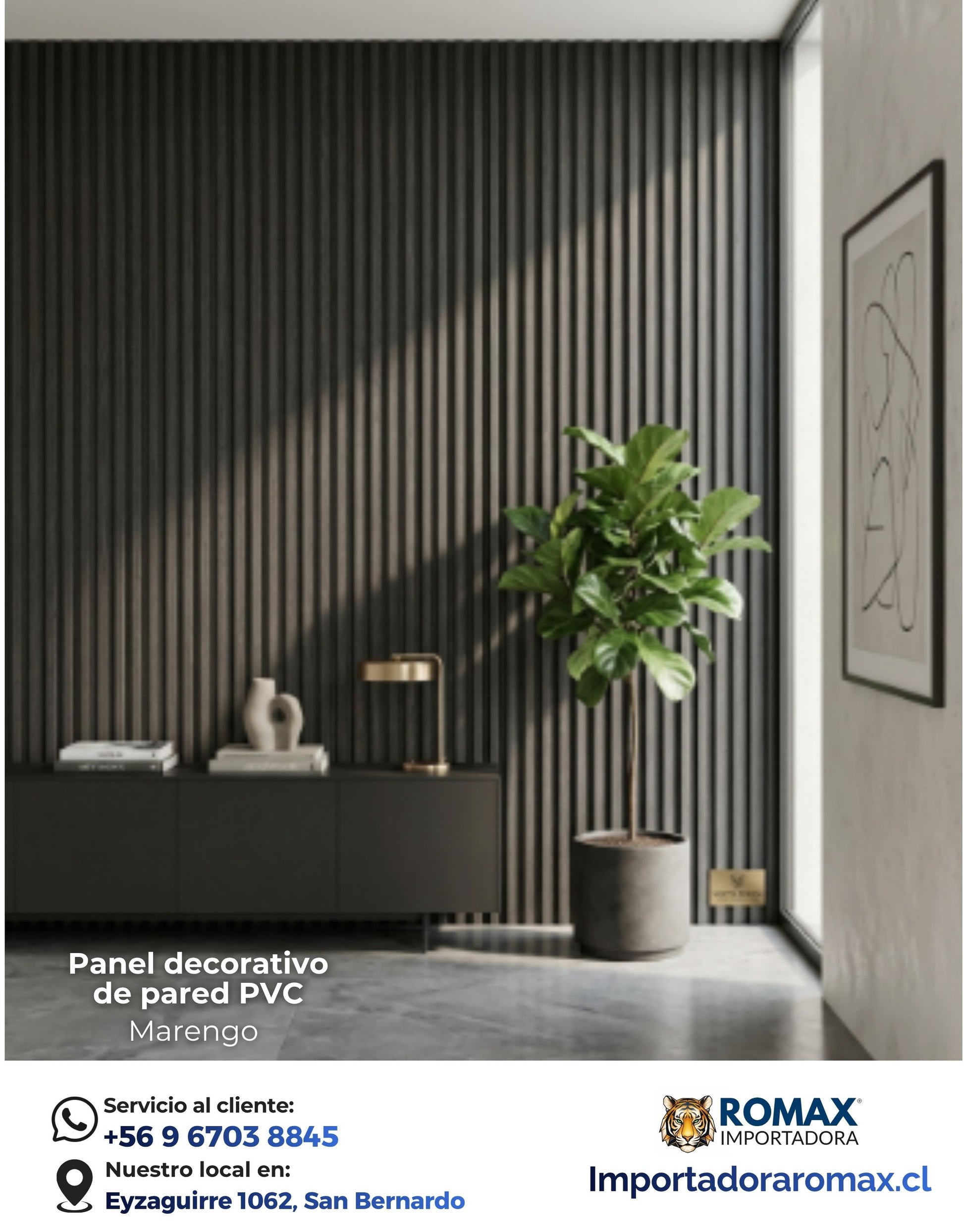 Panel decorativo de pared Color Marengo
