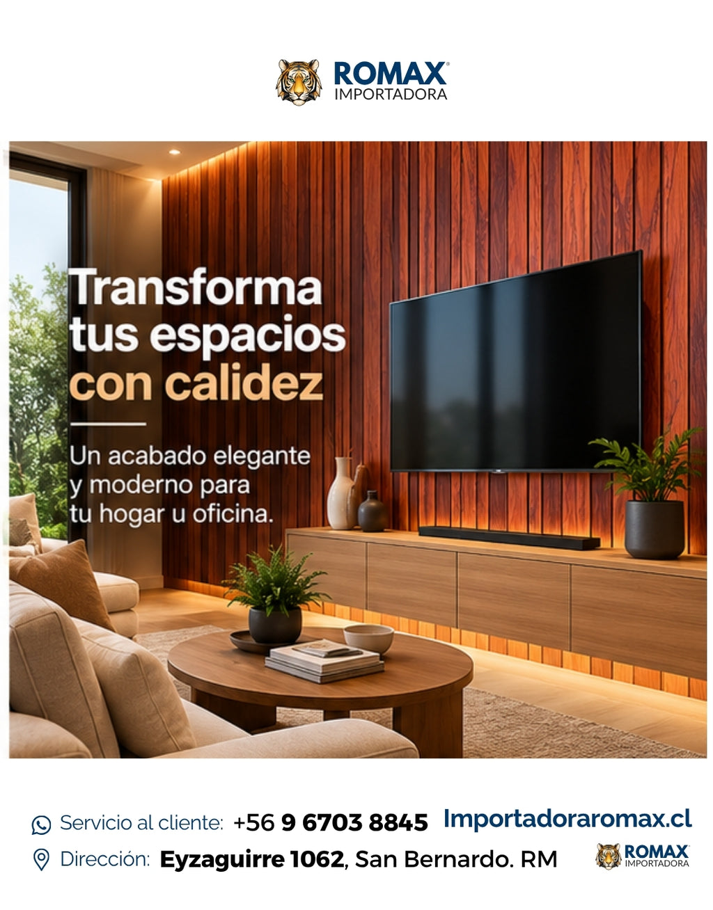 Wall Panel Encina 16 x 240 cm - detalle del revestimiento | Importadora ROMAX