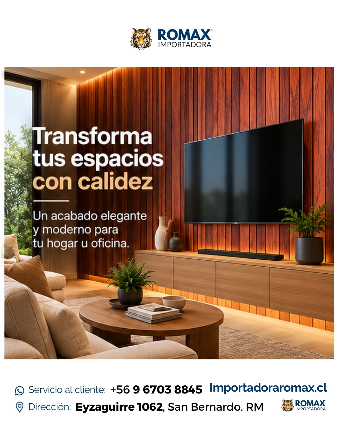 Wall Panel Encina 16 x 240 cm - detalle del revestimiento | Importadora ROMAX