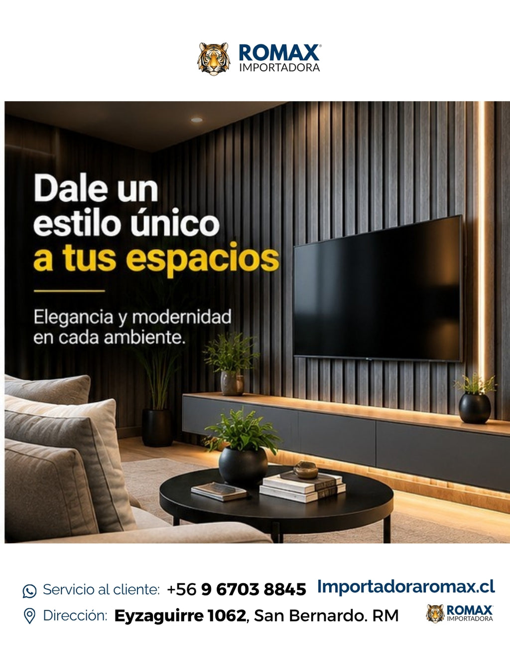 Wall Panel PVC Gris 16 x 240 cm - detalle del revestimiento | Importadora ROMAX