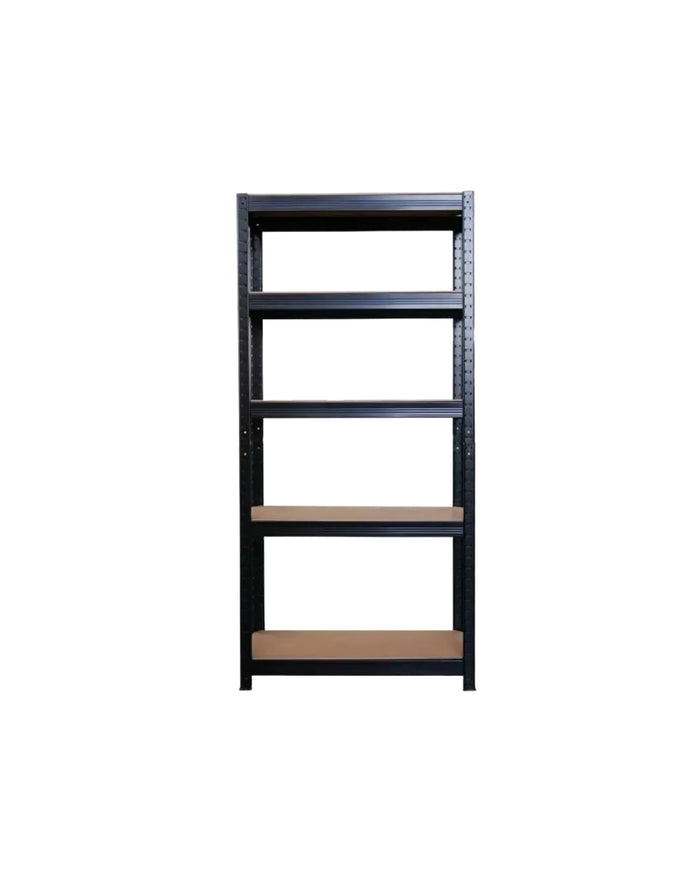 Estante de Acero Negro 5 Niveles 150 × 70 × 30 cm