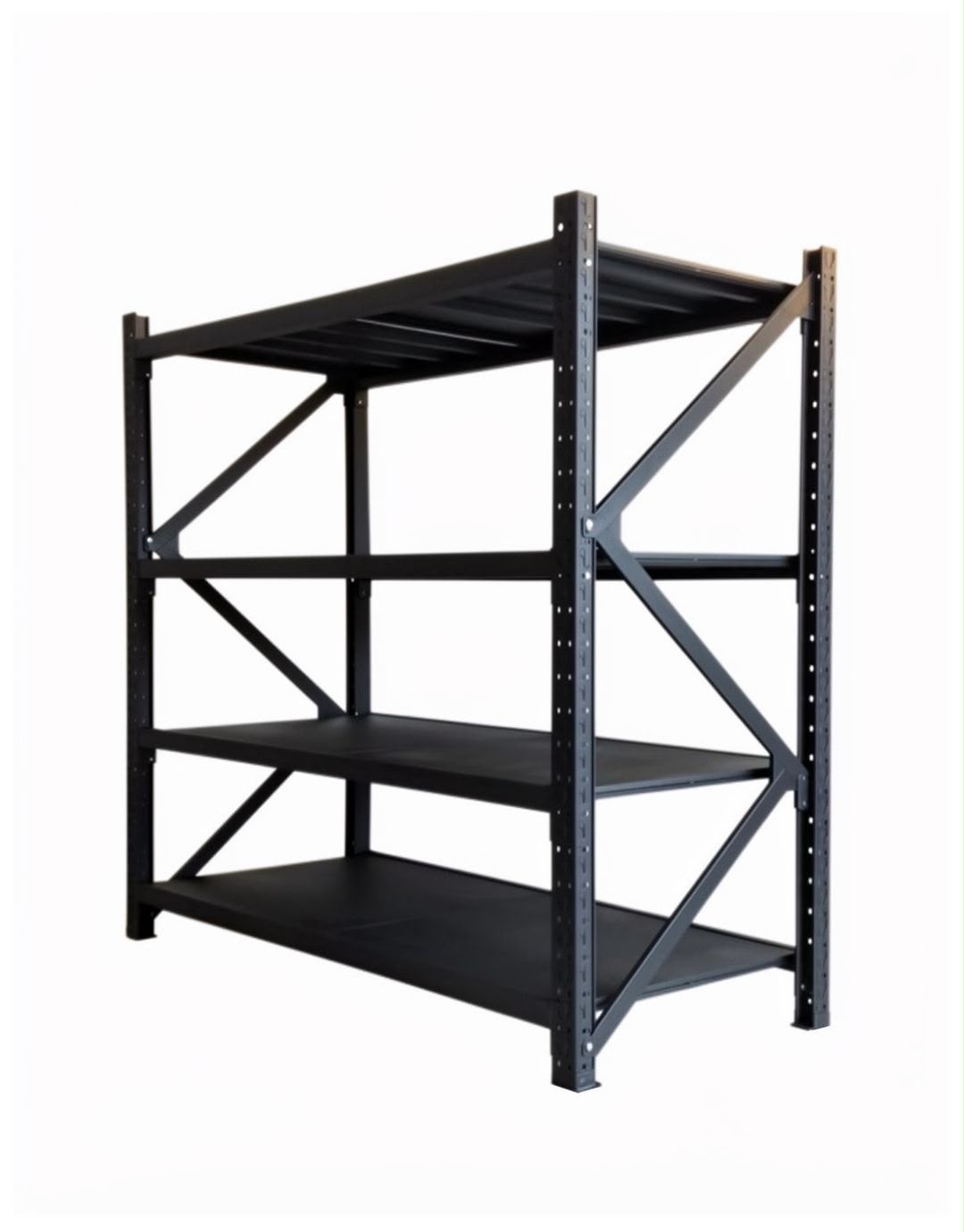 Estante Rack Industrial Metálico 200 x 150 x 50 cm (400 kg) | Negro