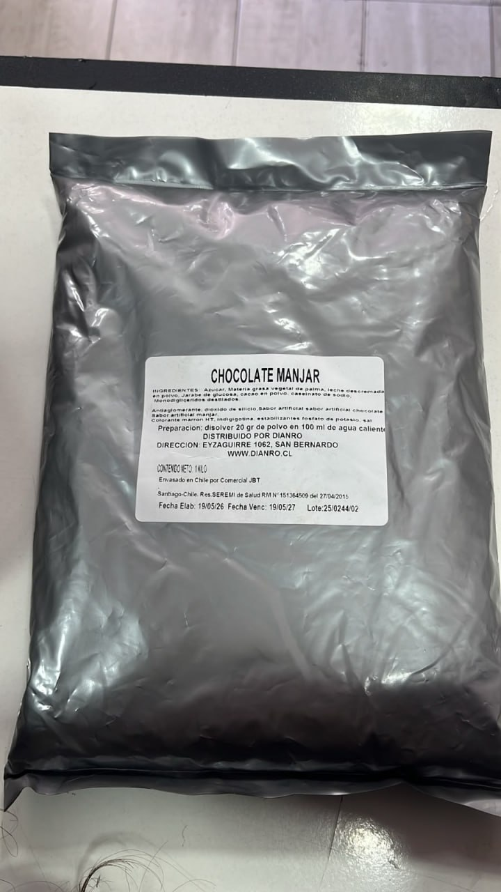 Chocolate Manjar Briones 1 kg