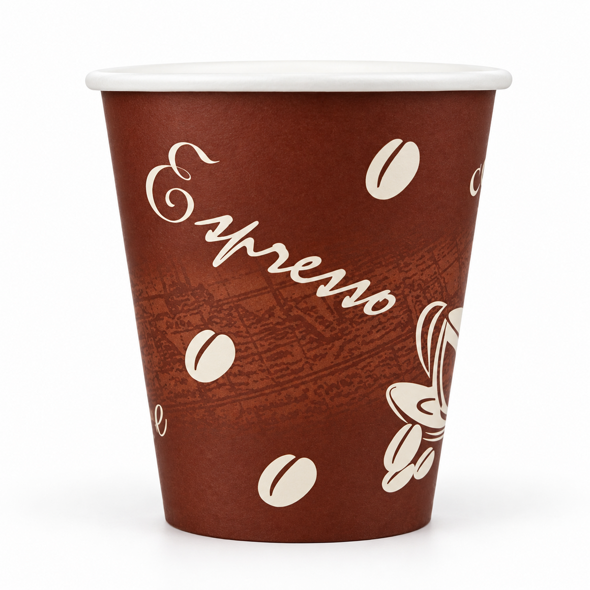 Vaso de polipapel 12 oz con diseño de café, manga de 50 unidades